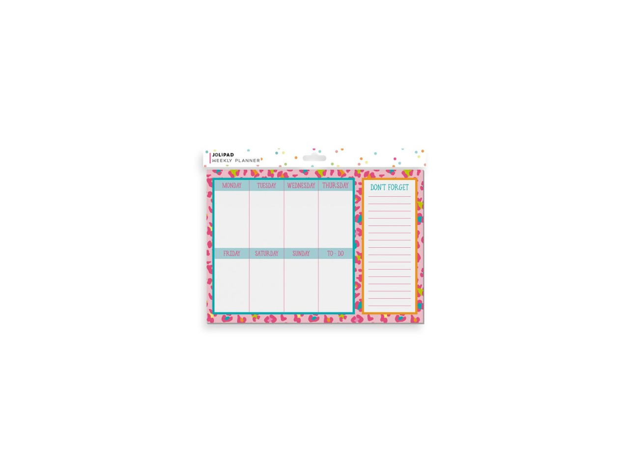 Animal Print Desk Weekly Planner