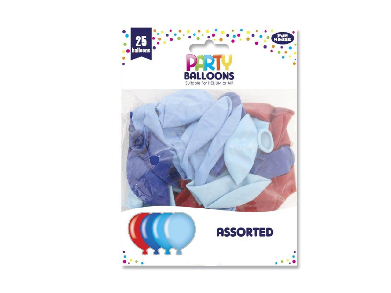 Blue party balloons | 25 Pcs