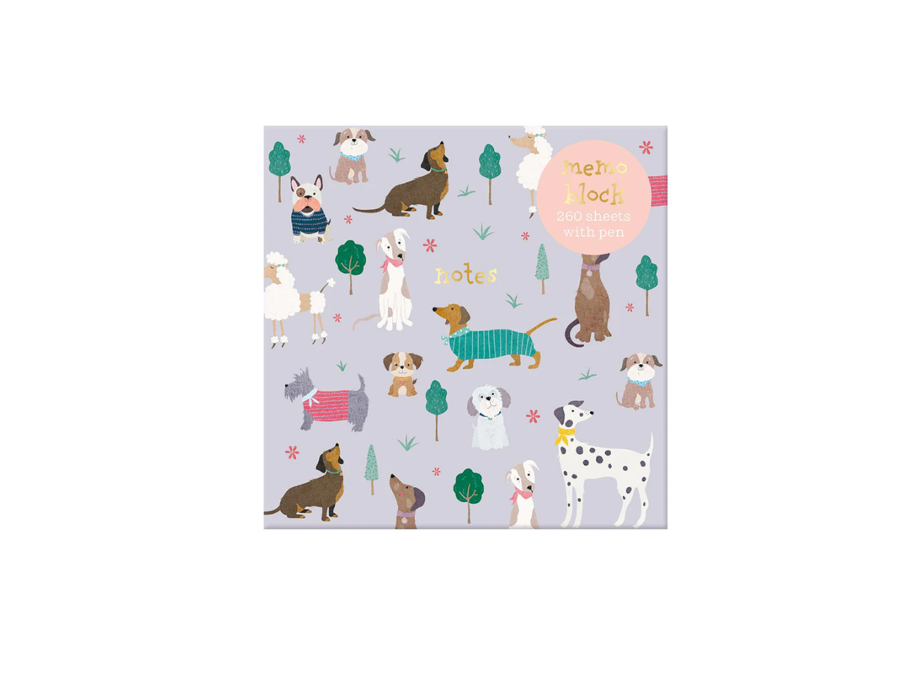 Memo Pad with Pen | Puppies