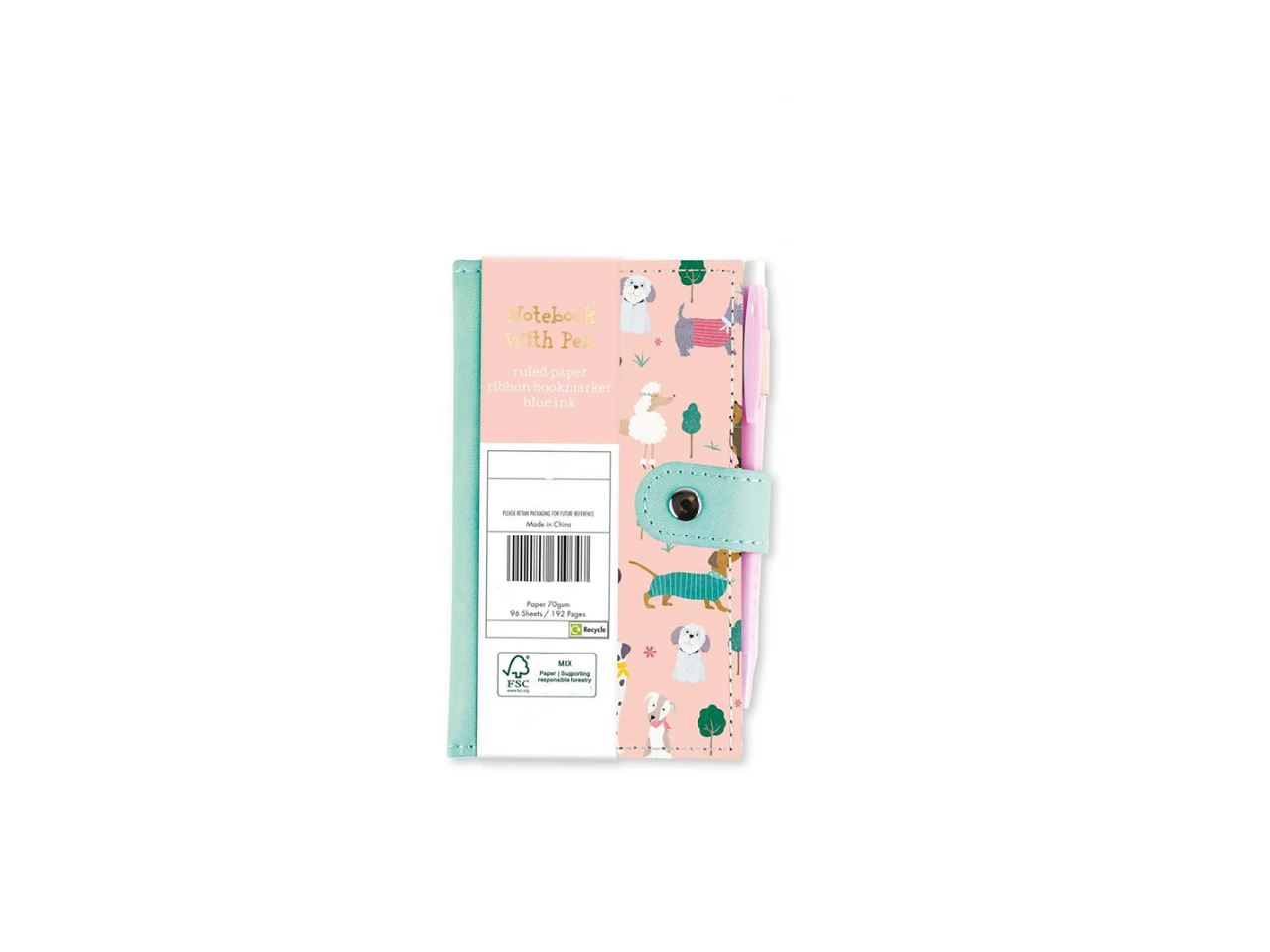 Notebook With Pen | Puppies