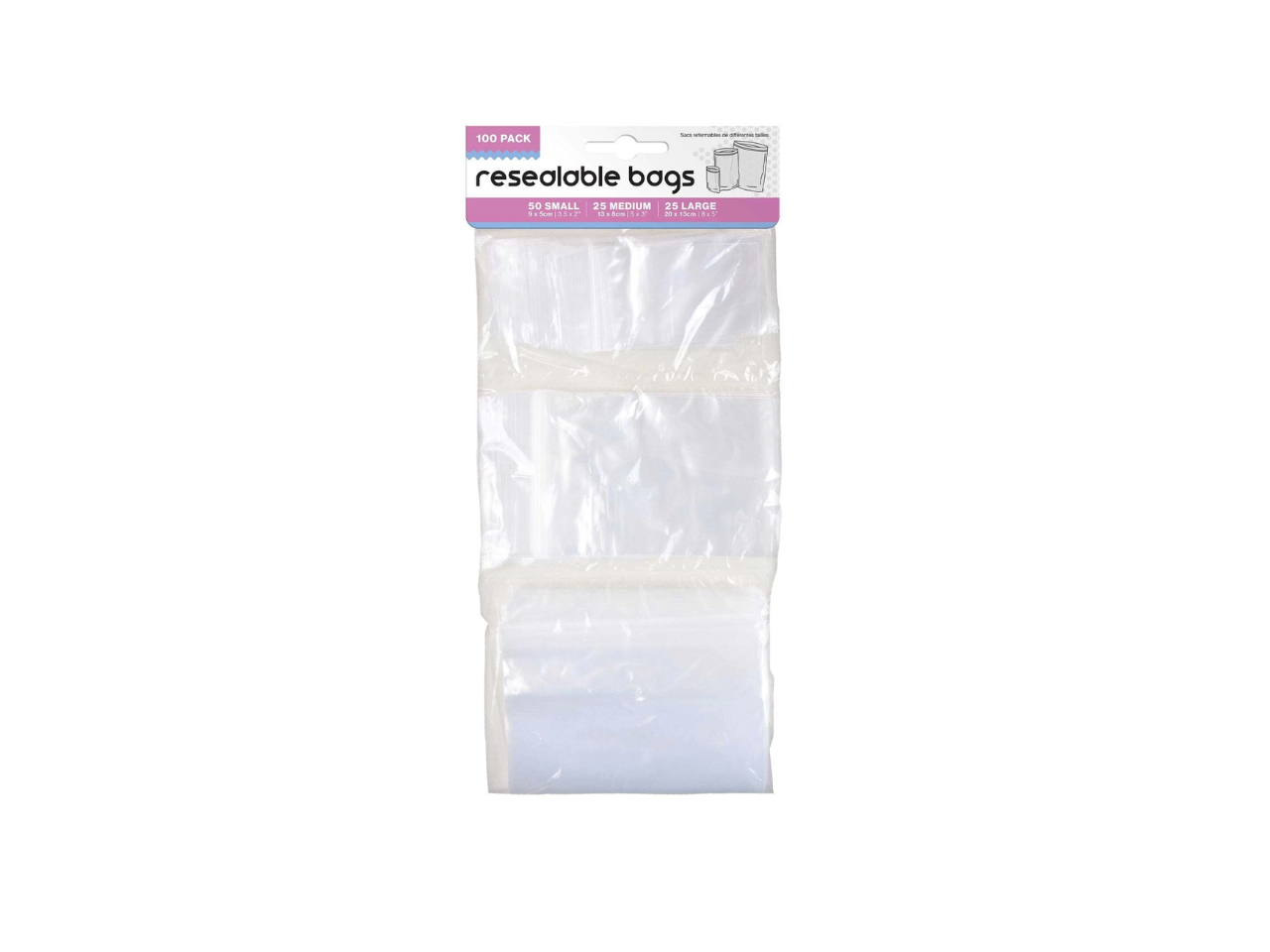 Resealable Bags | 100 Pcs