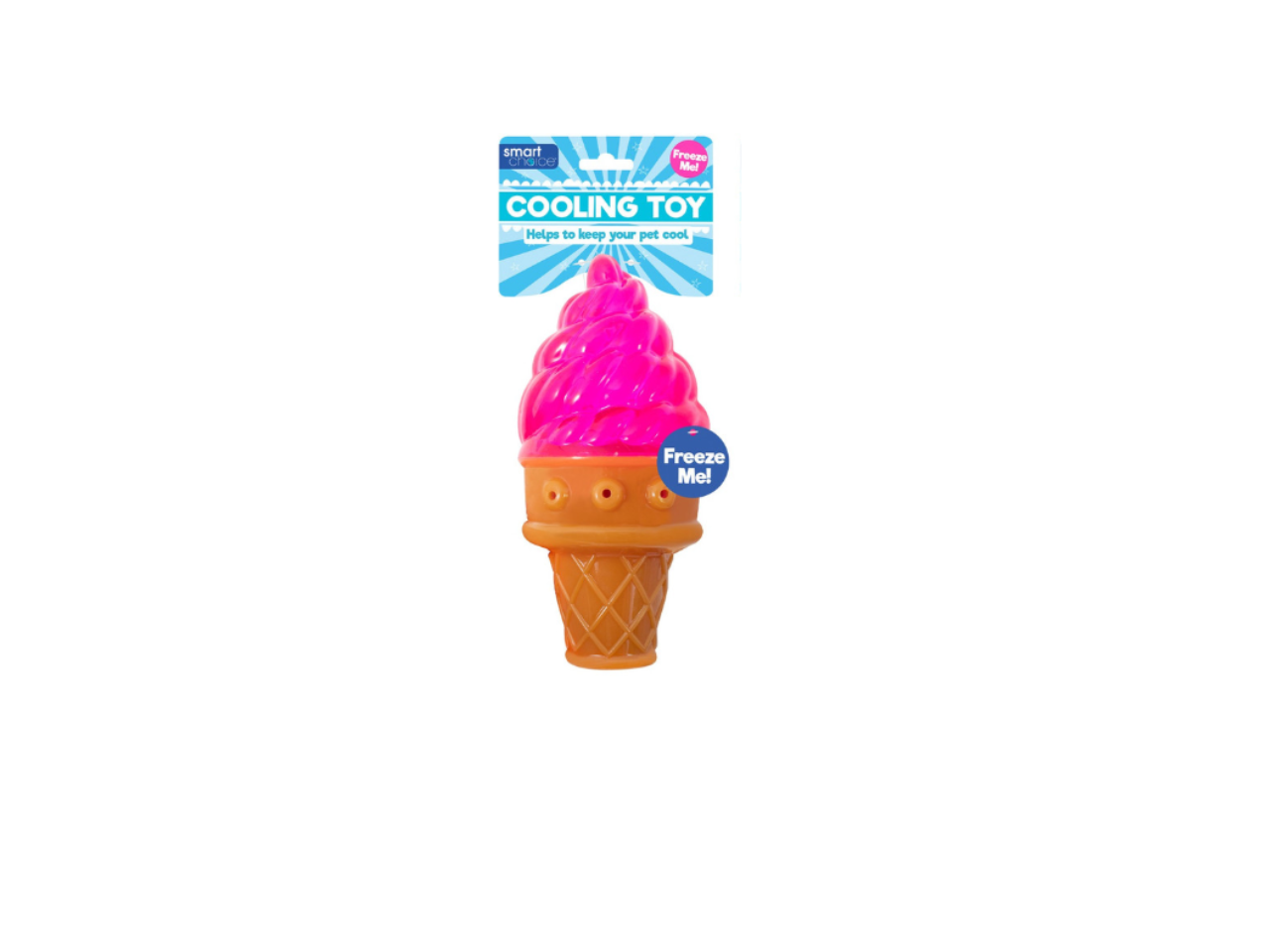 Cooling Rubber Ice Cream Dog Toy