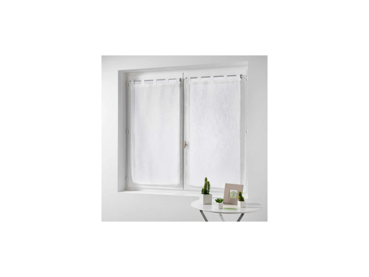Window Sheer Curtains | White