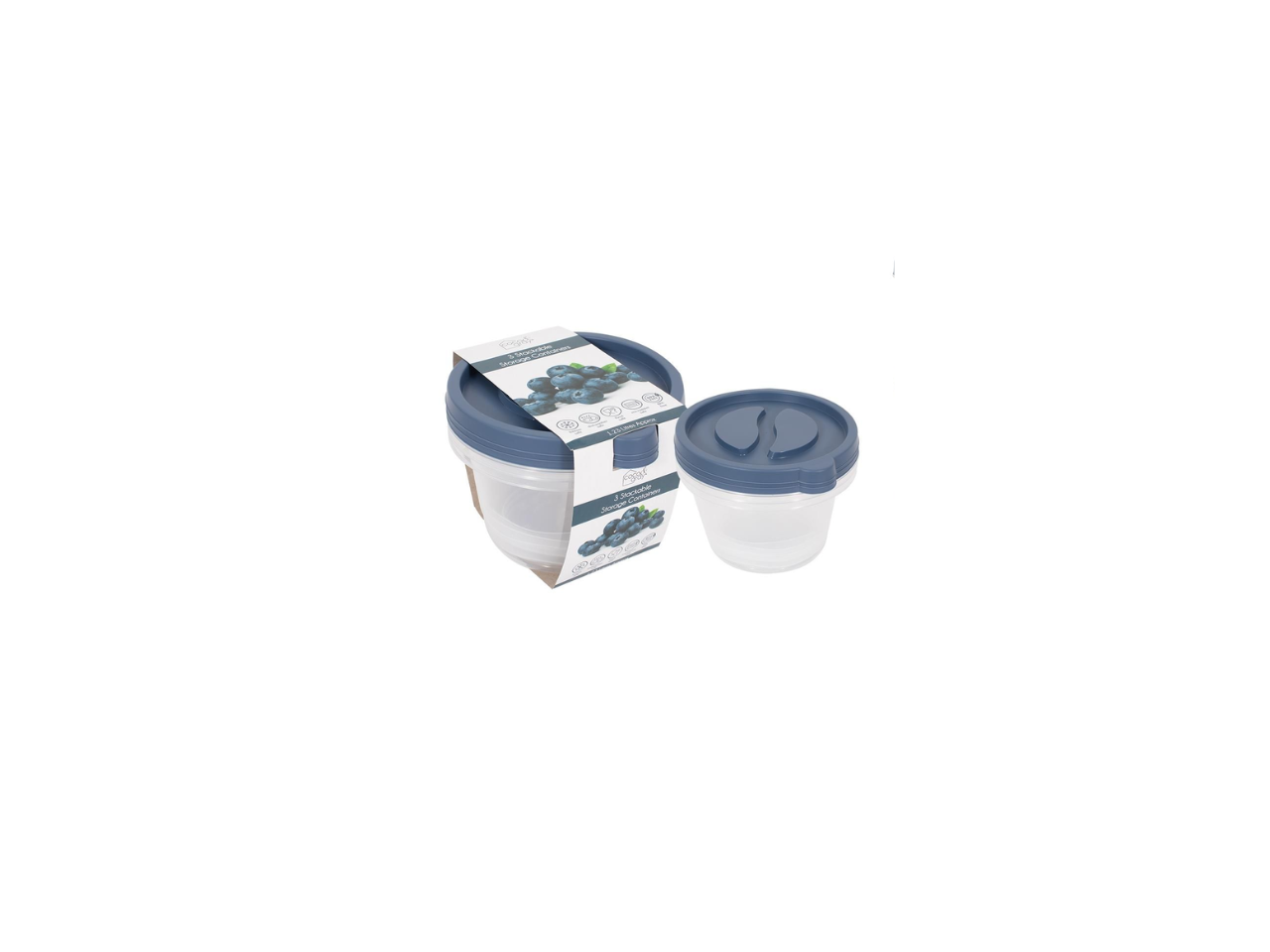 Round Stacking Storage Box | 3 Pcs