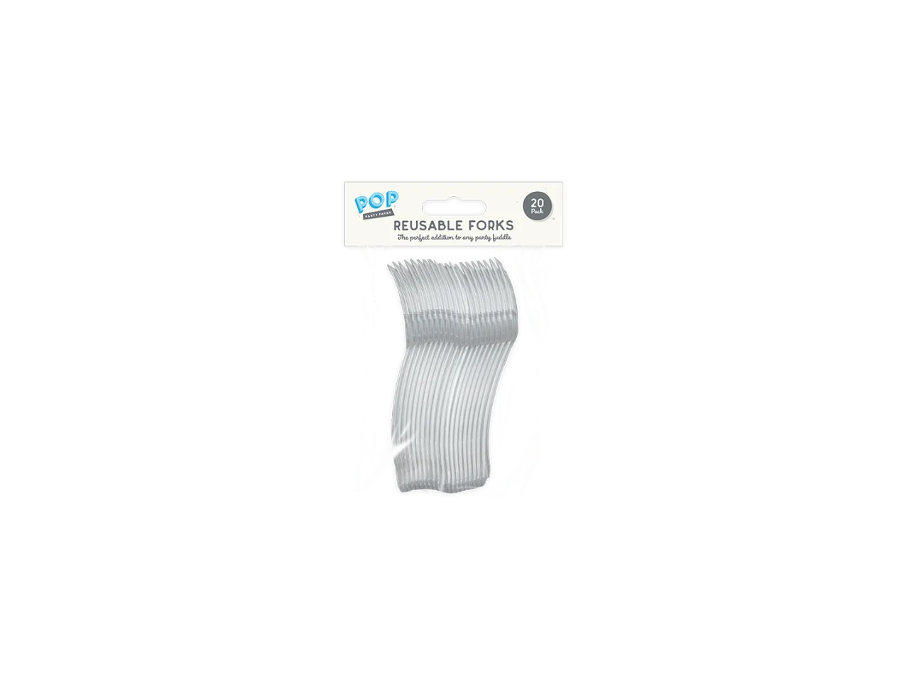 Reusable Plastic Forks | 20 Pcs