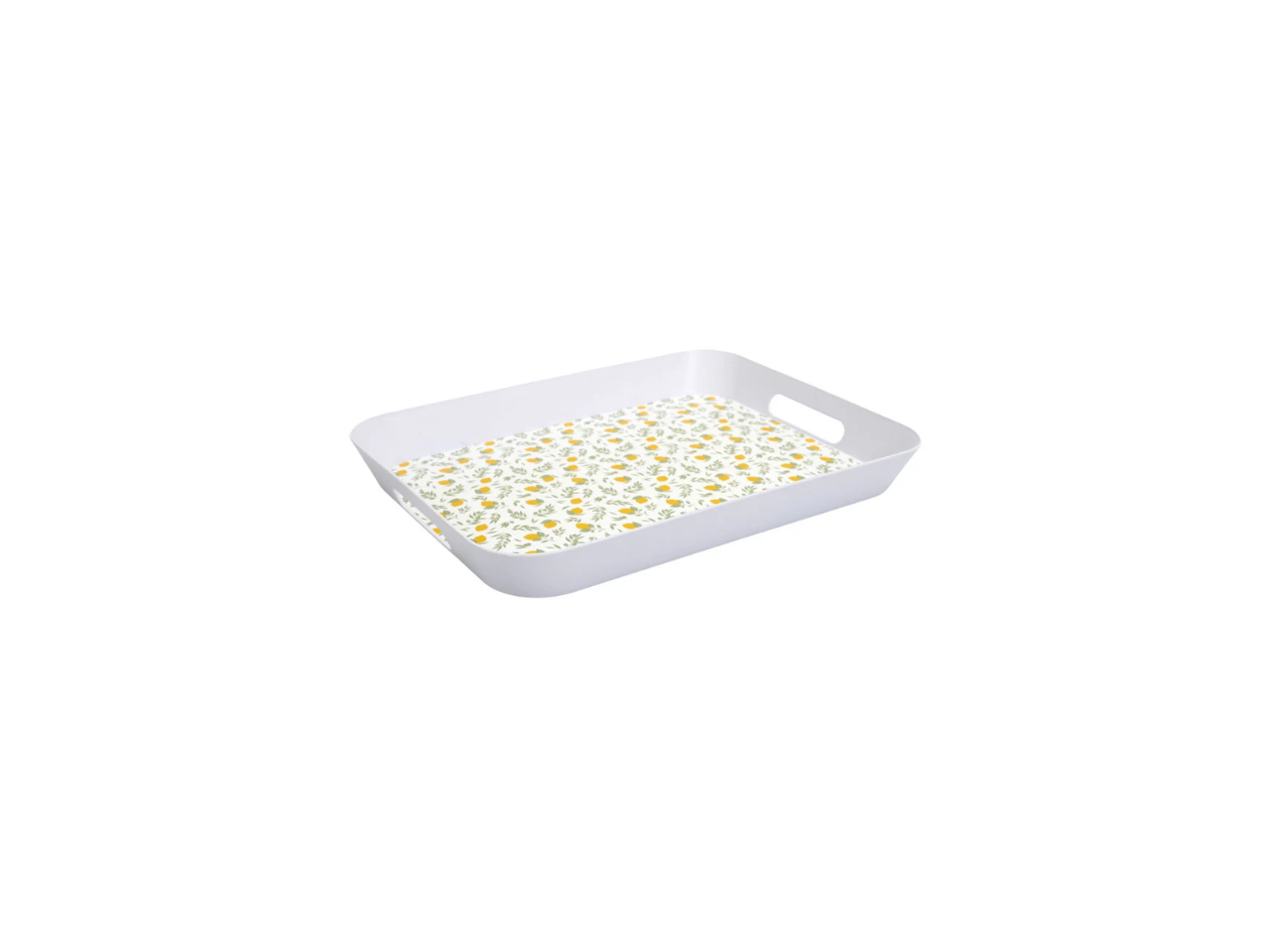 Lemon Print Food Tray