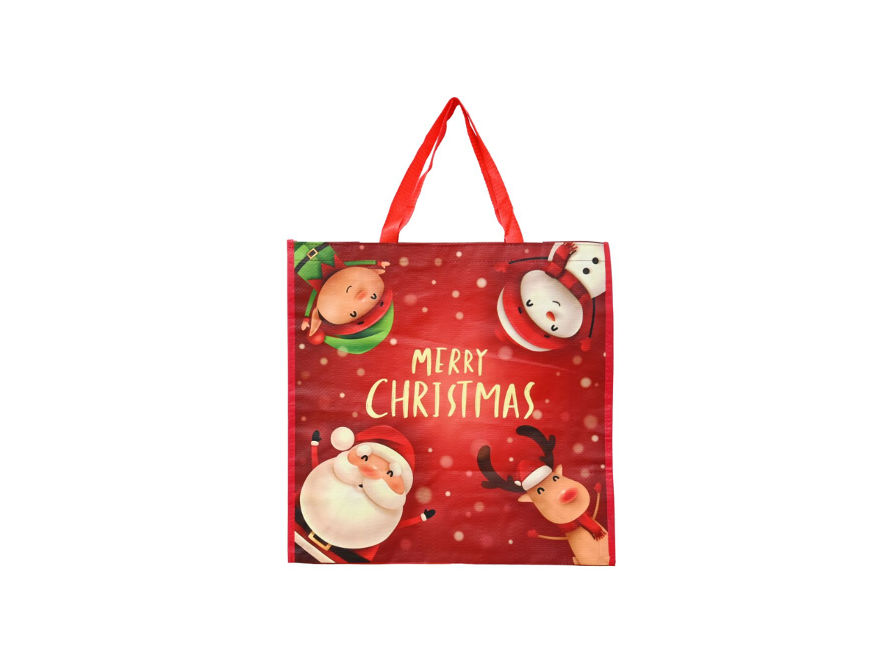 Medium Laminated Christmas Shopper Bag | Characters