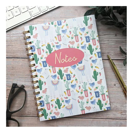 A5 Notebook Wired with Dividers – Bird Design