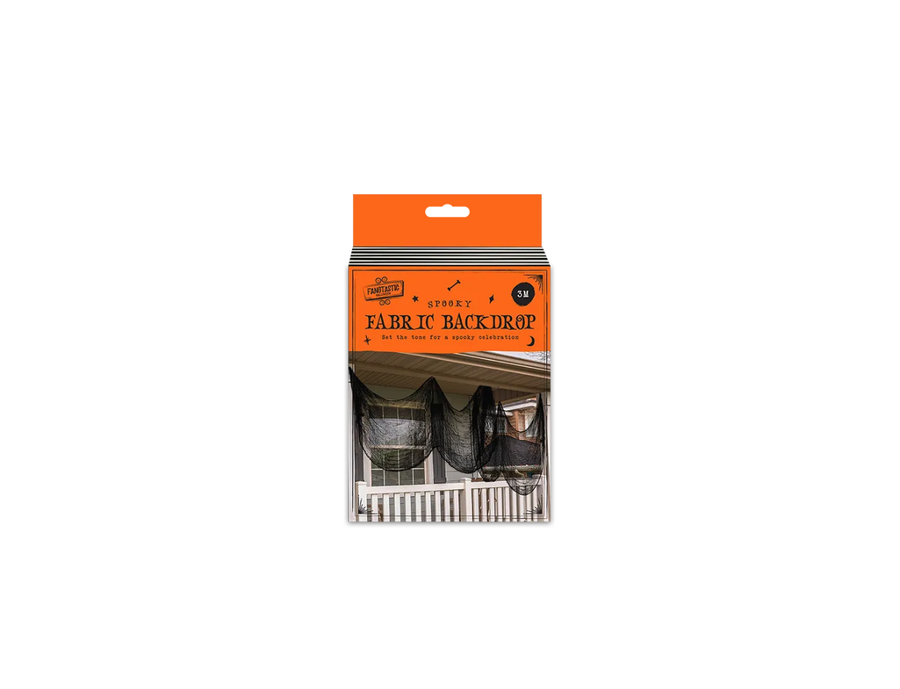 Halloween Black Fabric Backdrop | 3M