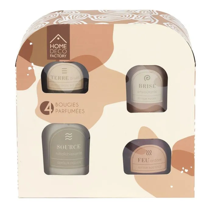 Box of 4 Elements Scented Candles | 8CM