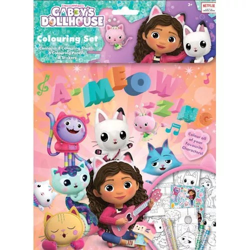 Gabbys Dollshouse | Colouring Set