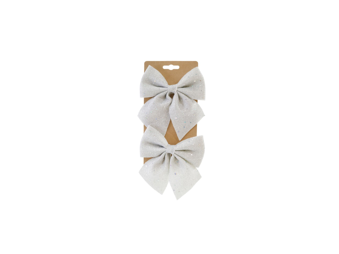 Metallic Glitter Bow | 2Pcs
