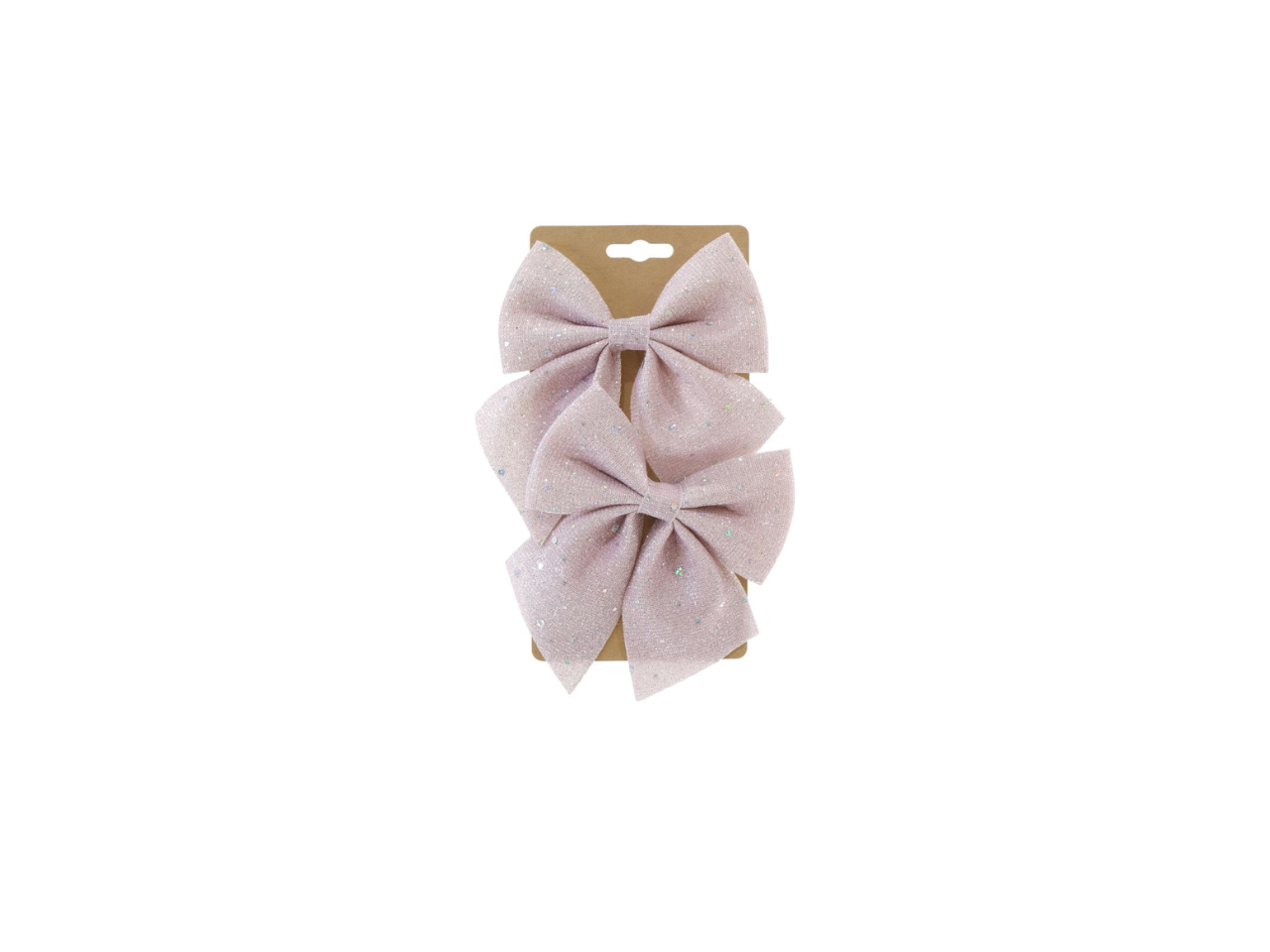 Metallic Glitter Bow | 2Pcs