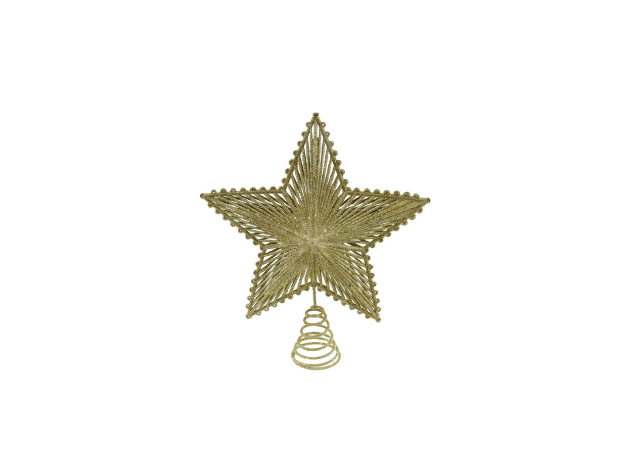 3D Glitter Star Topper