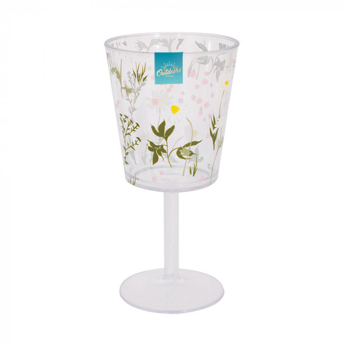 Wine Goblet With Daisy Print 380ML