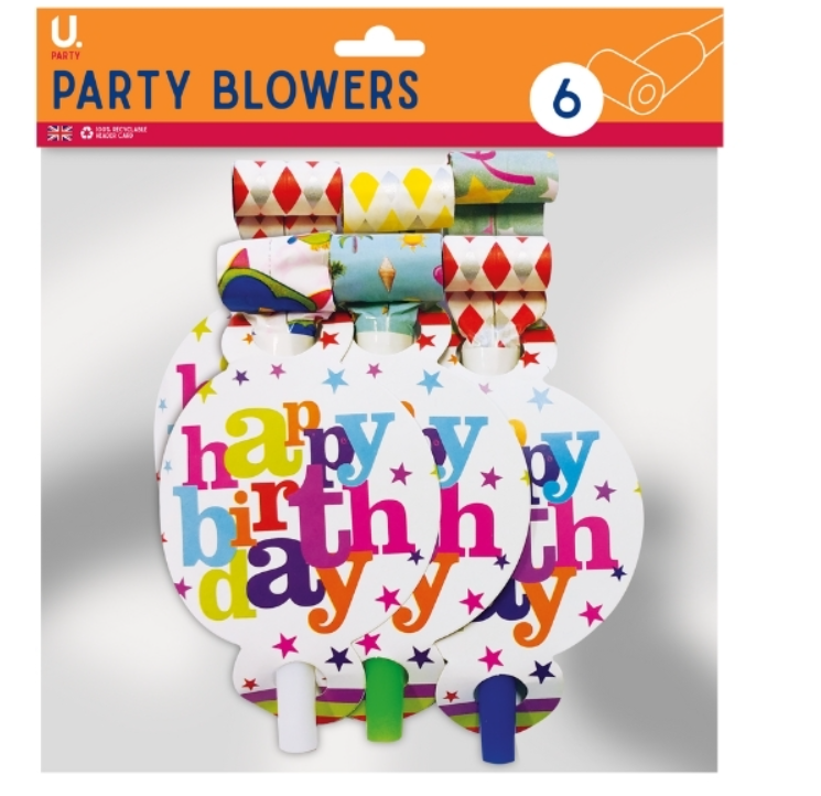 Party Blowers | Pack of 6