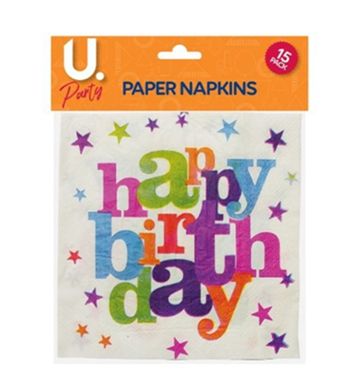Party Napkins | Pack of 15 pcs