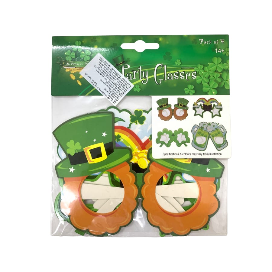St Patrick's Carton Glasses | Pack of 4