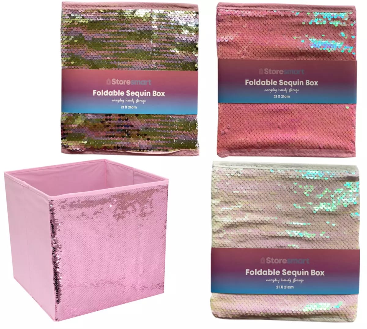 Foldable Sequin Box