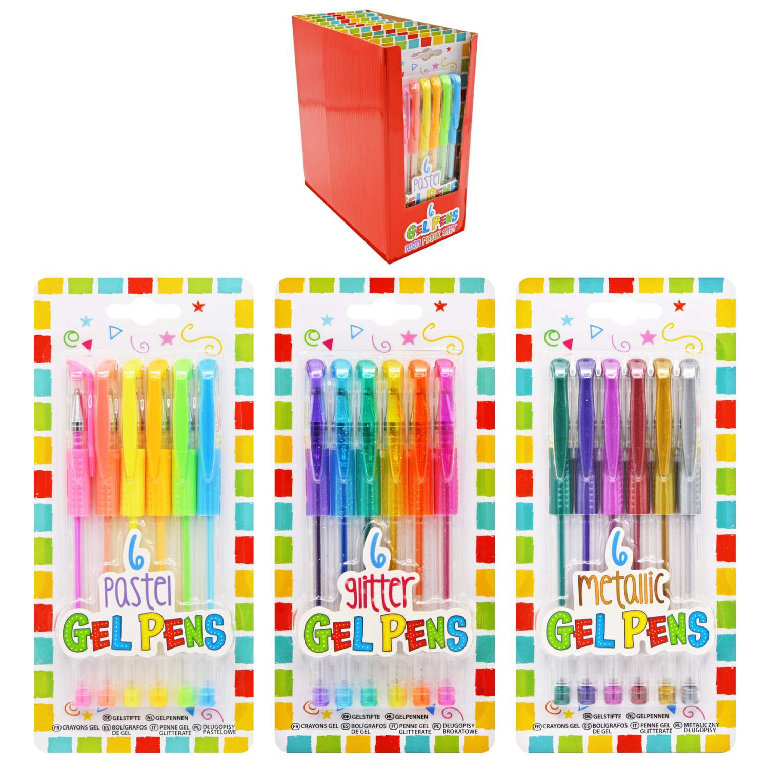 Gel Pens Metallic | Pack of 6