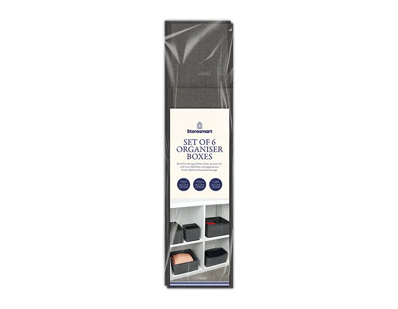Organiser Boxes | 6 Pack