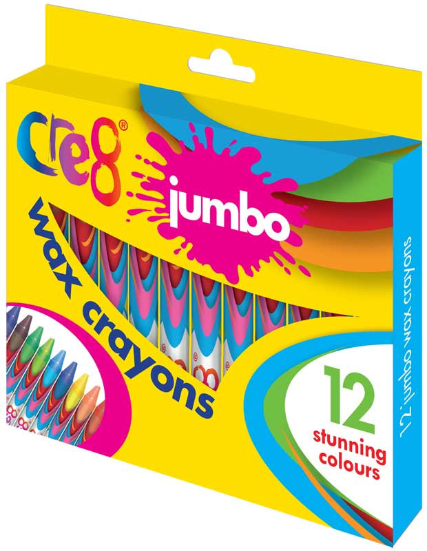 Jumbo Wax Crayons | Pack of 12