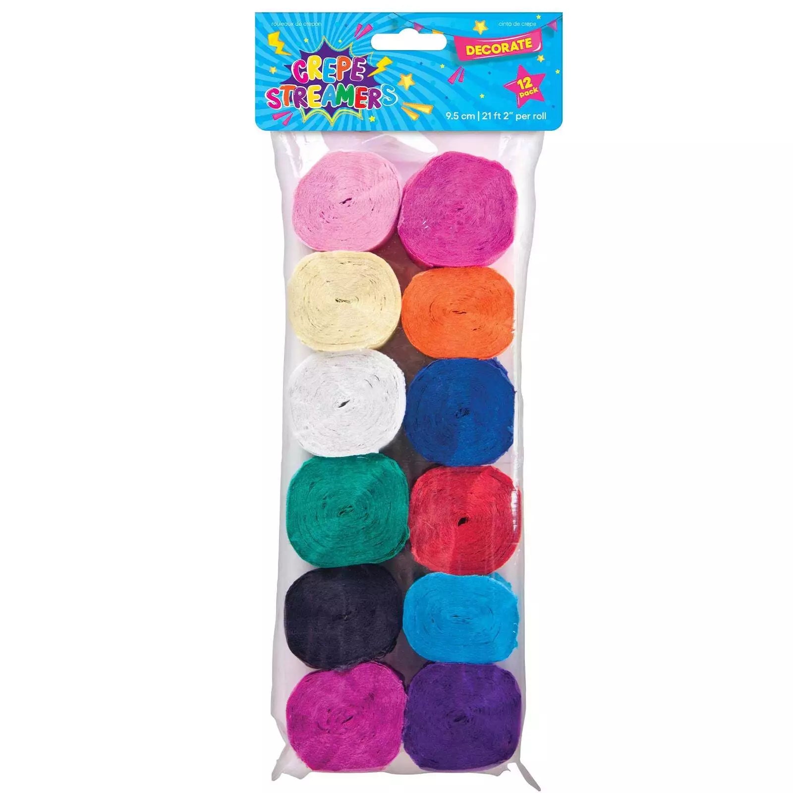 Crepe Streamers | 12 Pcs