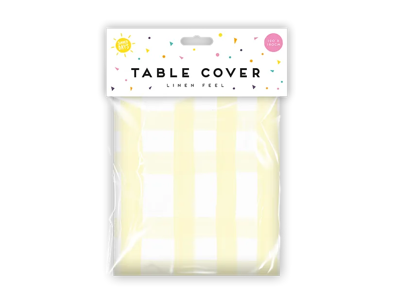 Summer Linen Feel Table Cover