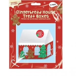 Gingerbread House Treat Boxes 4 Pack