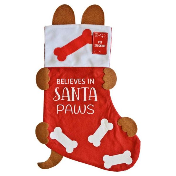 Christmas Felt Pet Stocking (45cm x 27cm)