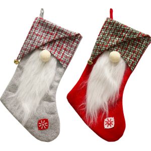 STOCKING GNOME NORDIC 53cm ASST