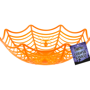 Halloween Cobweb Party Basket 25cm