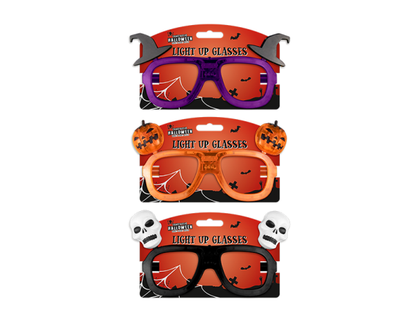 Light Up Novelty Halloween Glasses