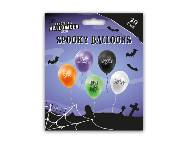 Spooky Printed Balloons 20pk