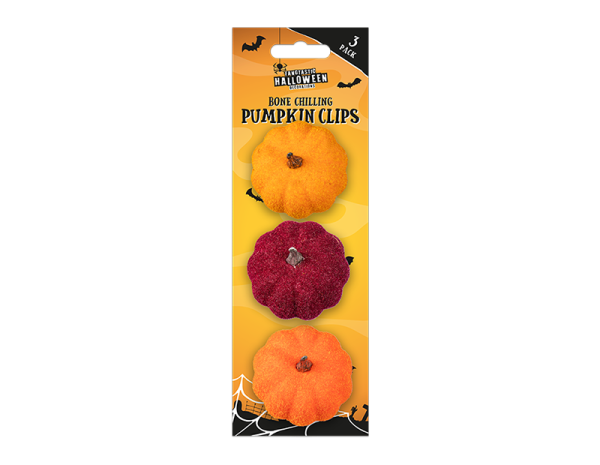 Halloween Felt Pumpkins 3pk