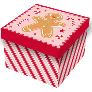 Christmas Square Gift Box 16cm x 16cm