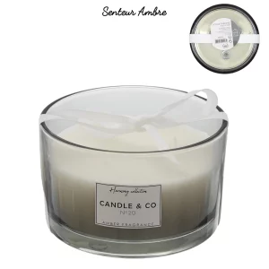 HARMONY 3-WICK GREY SCENTED CANDLE D13CM