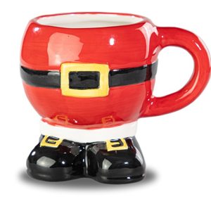 Christmas Festive Santa Ceramic Belly Mug