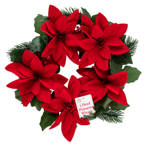 Christmas Poinsettia Wreath