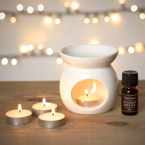 Starlytes Oil Burner & Tealights Set - Gingerbread