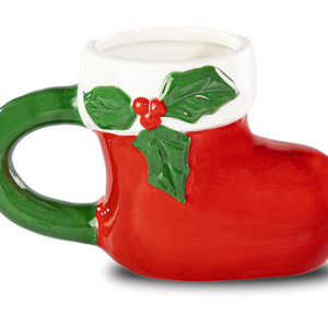 Santa's Boot Ceramic Mug