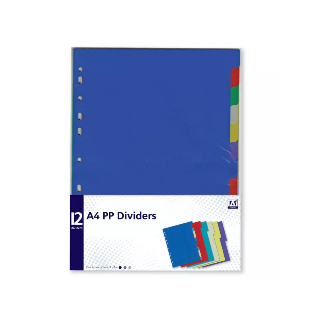 A4 Plastic Dividers | Pack of 12