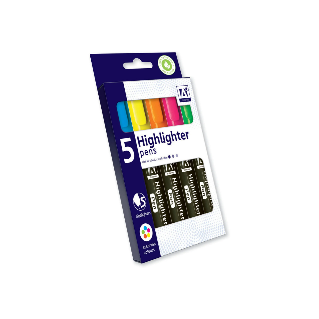 Highlighter Pens | Pack of 5