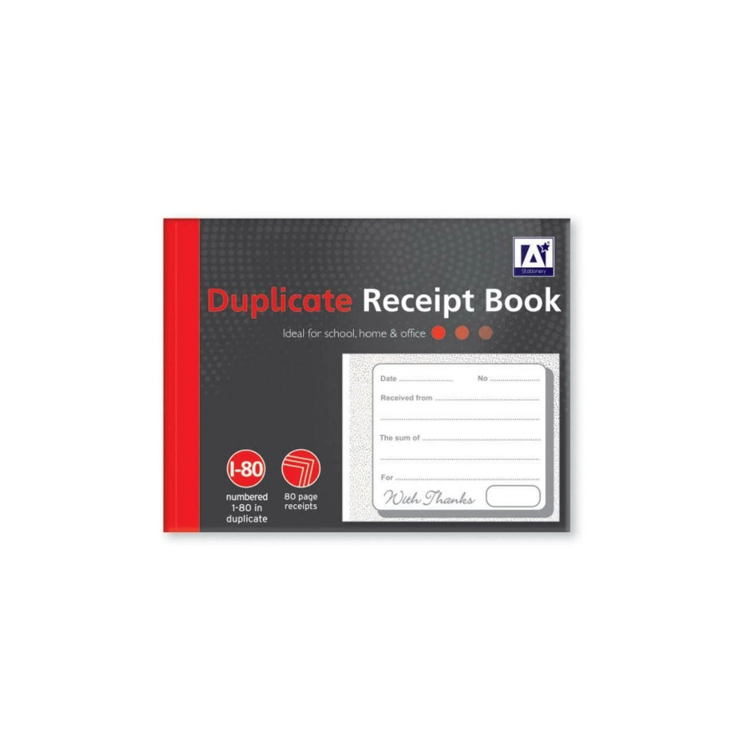 Receipt Numbered Book| 1-80Pgs