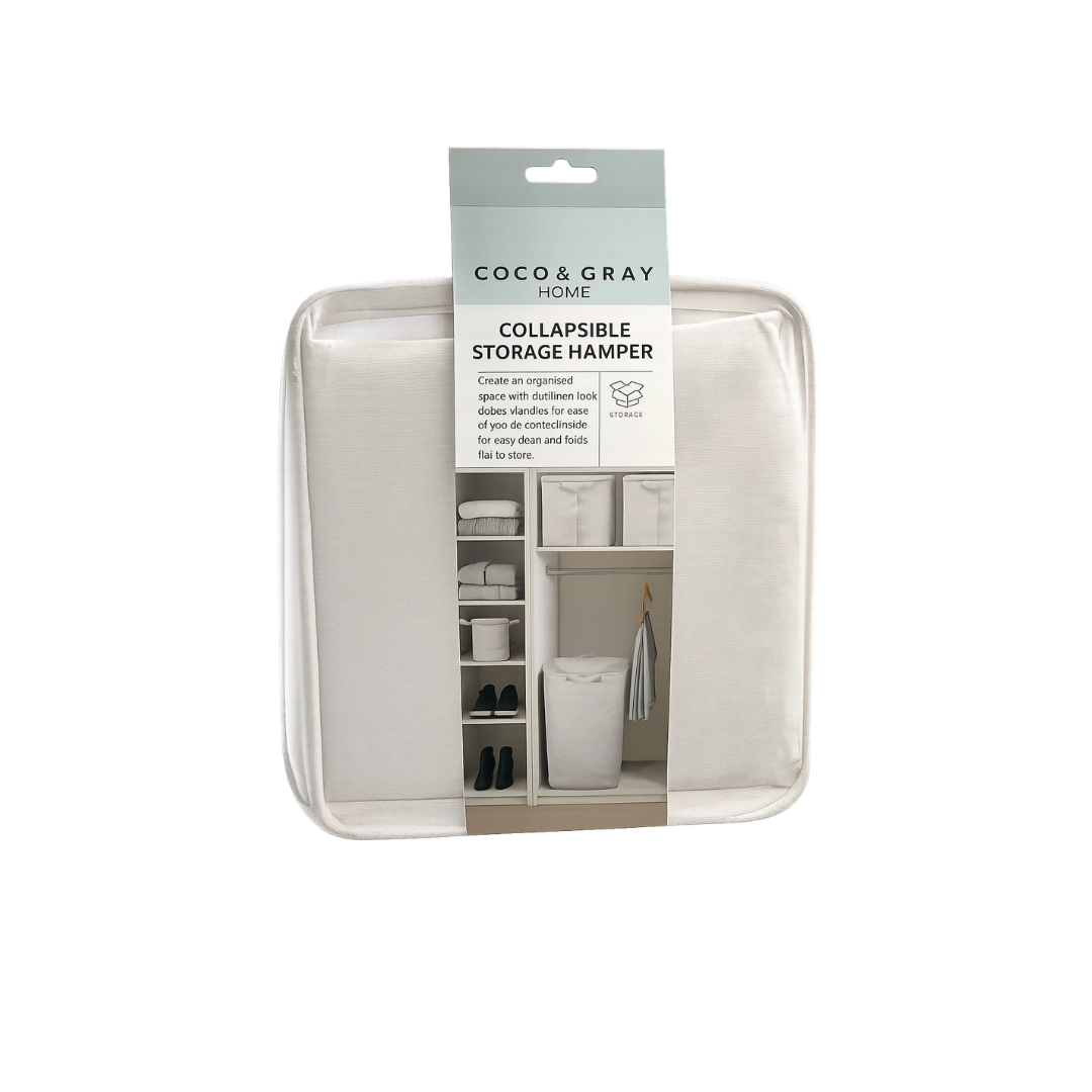 Collapsible Storage Hamper | 28X28X56CM