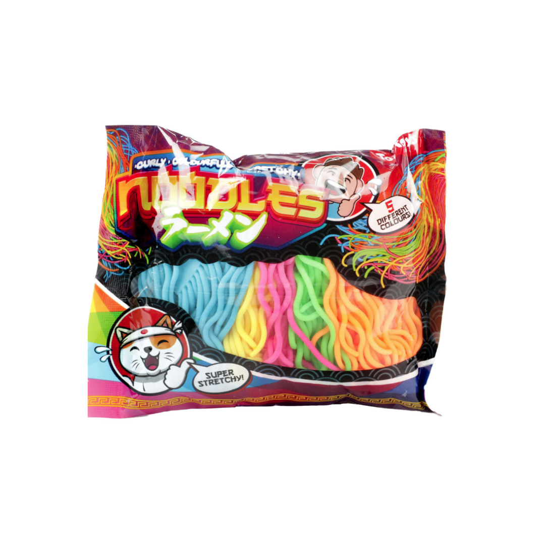 Colourful Curly Noodles Super Stretchy