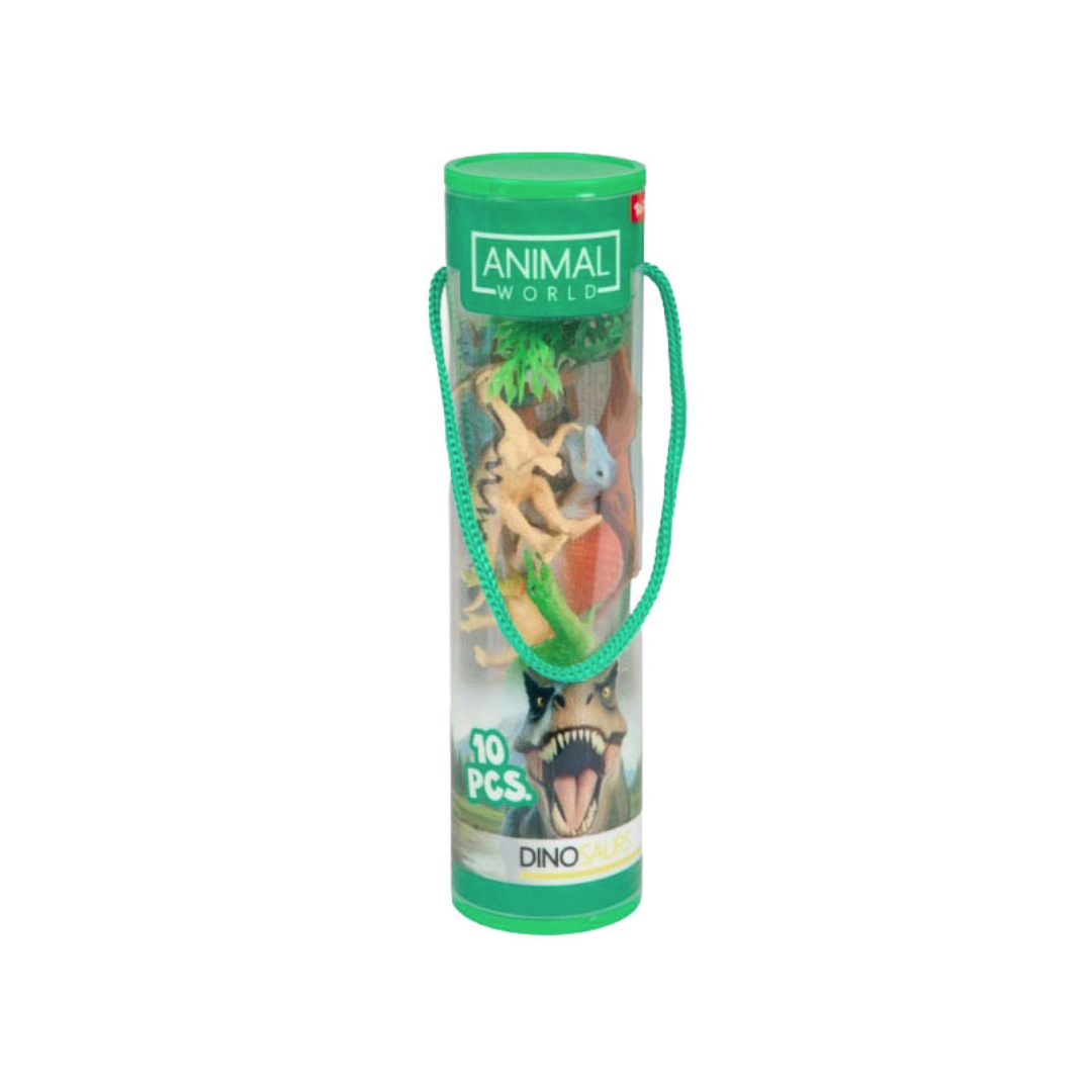 Animal World Dinos in Tube | 10Pcs