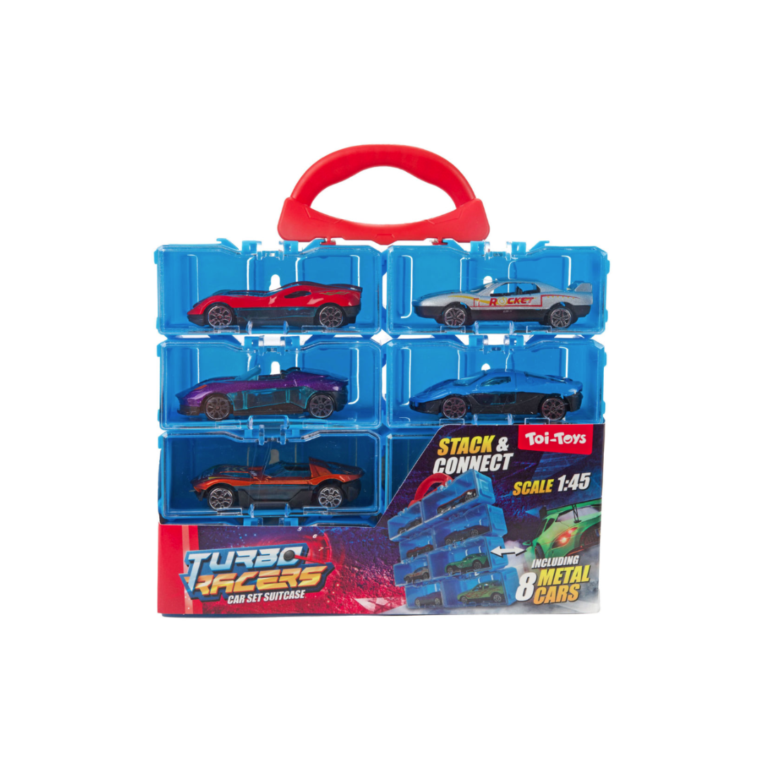 Turbo Racers In Storage Case | 8Pcs