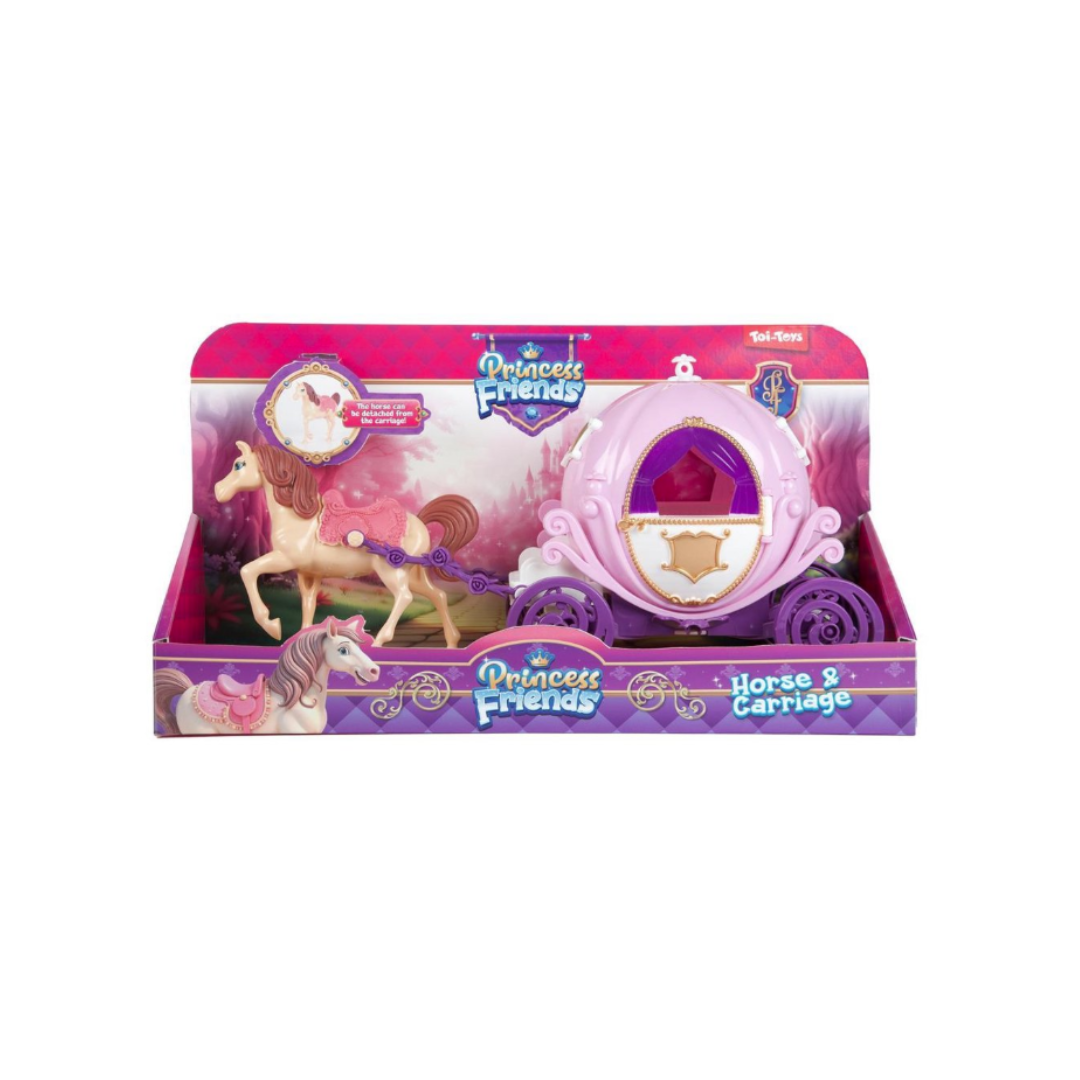 Princess Friends Horse With Fairytale Carriage