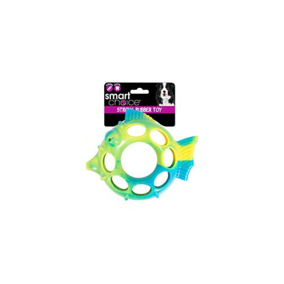 Durable Dental Rubber Fish Dog Toy
